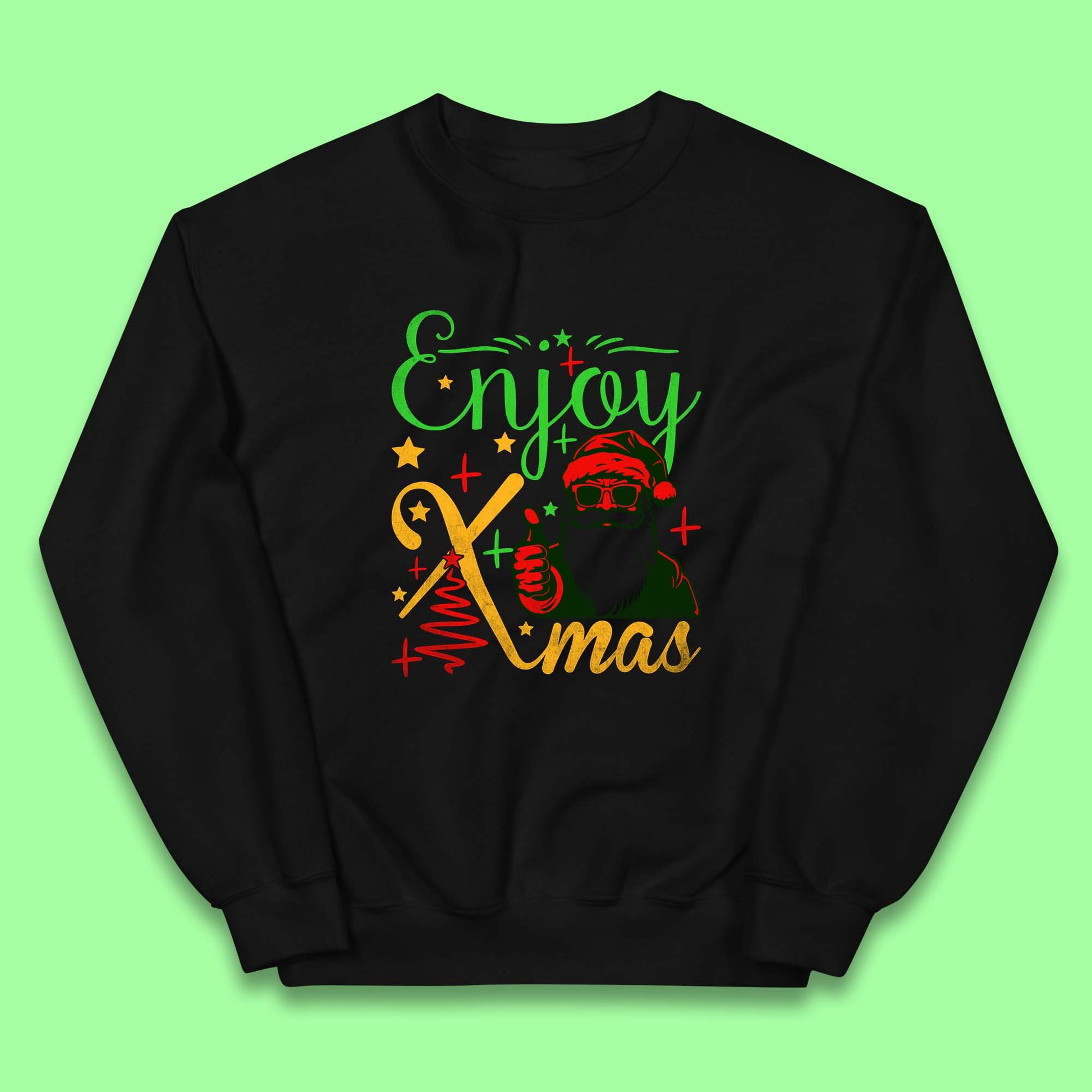 santa claus thumbs up christmas jumper
