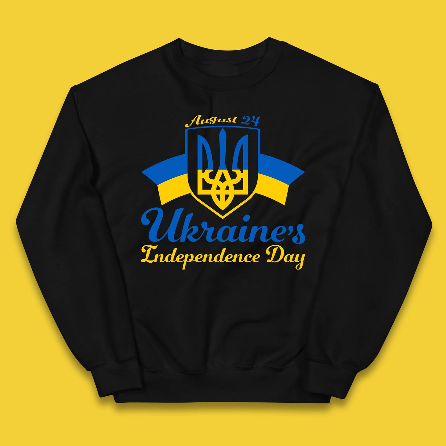 Ukraine's 24 August Ukraine Independence Day Proud Ukrainian Kids Jumper