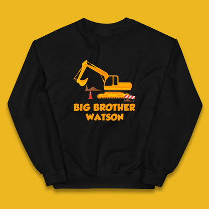 Personalised Big Brother Your Name Promoted To Big Brother Siblings Announcement Gift Kids Jumper