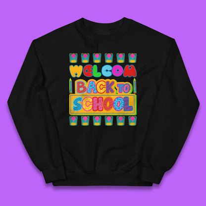 Return to School End of Vocation School Welcome Day Welcome Back To School Kids Jumper