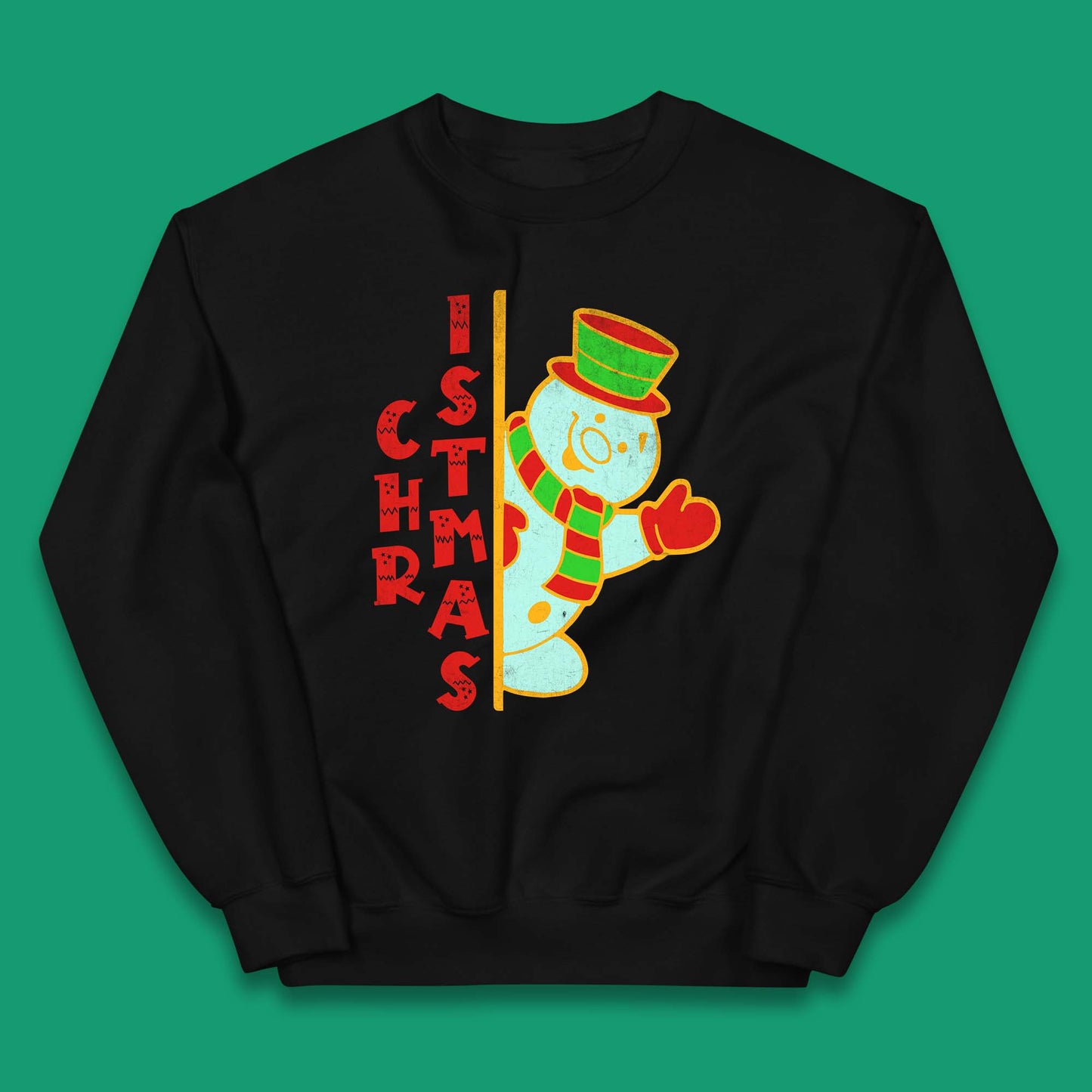 Christmas Snowman Kids Jumper