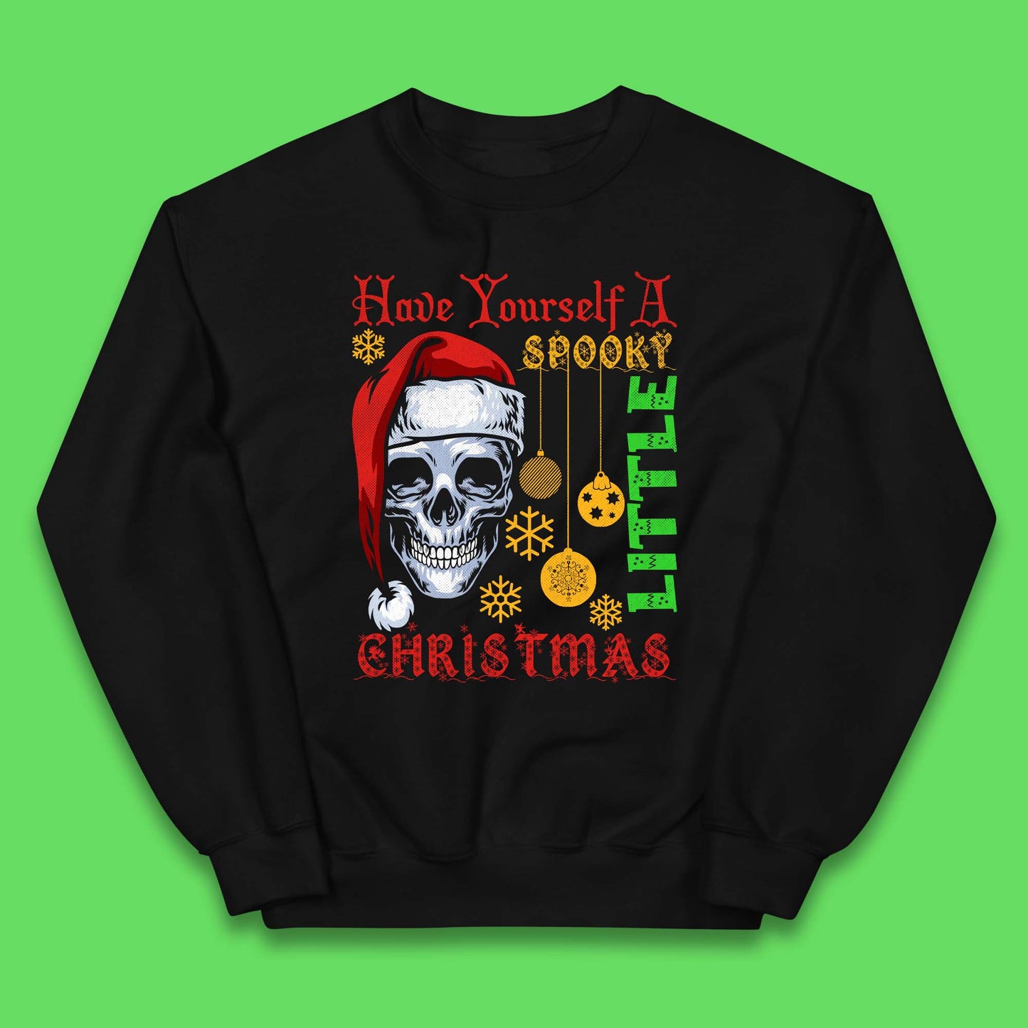 christmas skull jumper