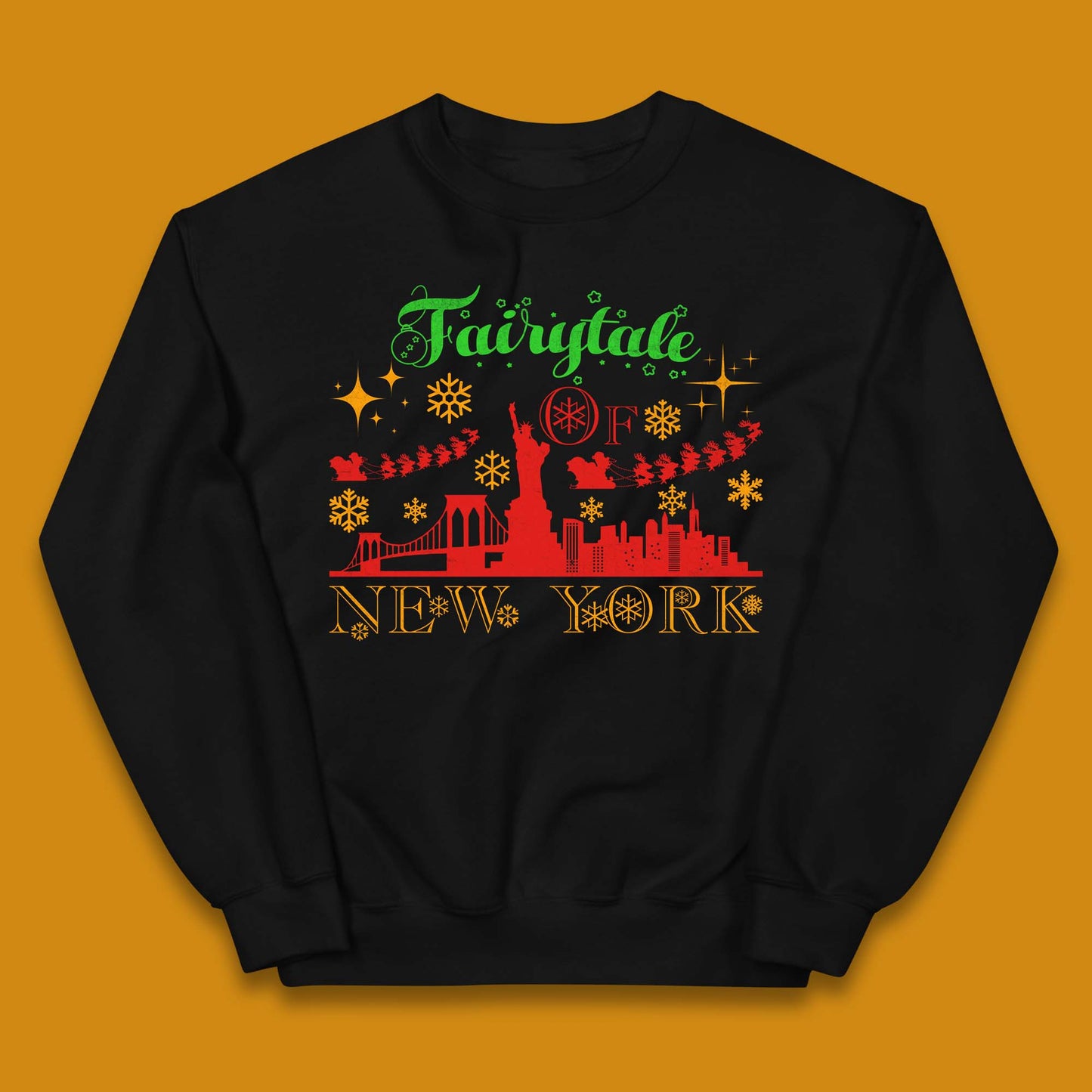 Fairytale Of New York Christmas Kids Jumper