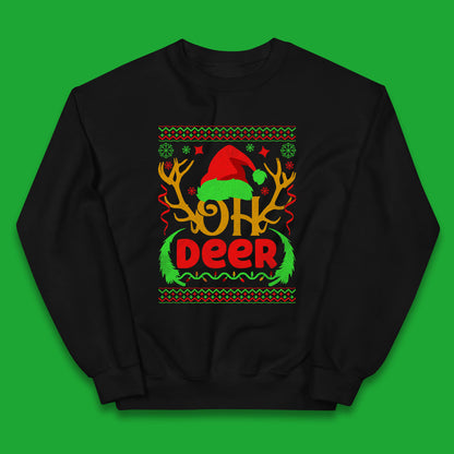 deer antlers christmas jumper