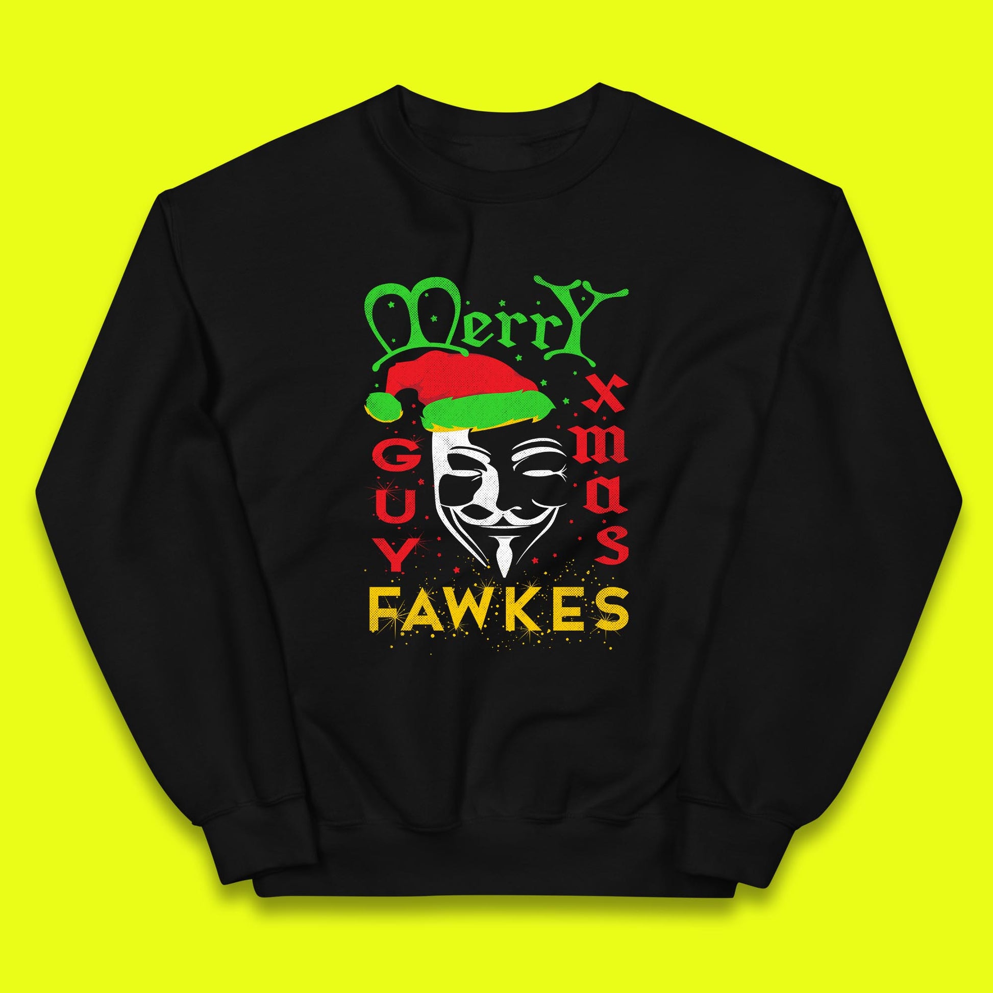 anonymous mask christmas jumper