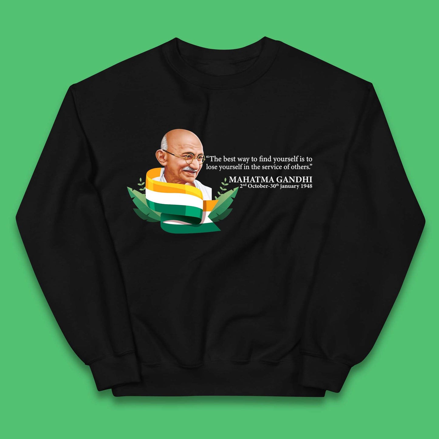 Mahatma Gandhi Quotes Kids Jumper