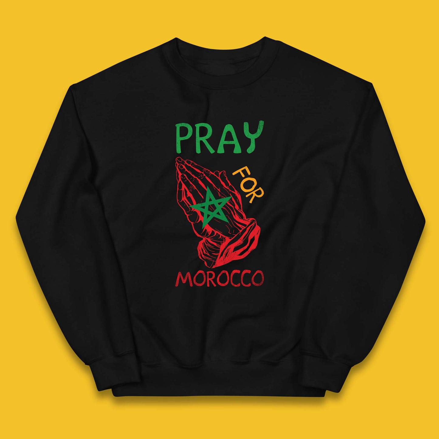 Pray For Morocco Stand With Morocco Support Morocco Stay Strong Morocco Earthquake Kids Jumper