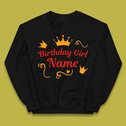 Personalised Birthday Girl Kids Jumper