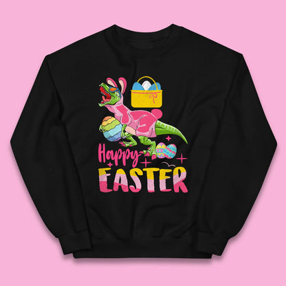Happy Dinosaur Easter Kids Jumper