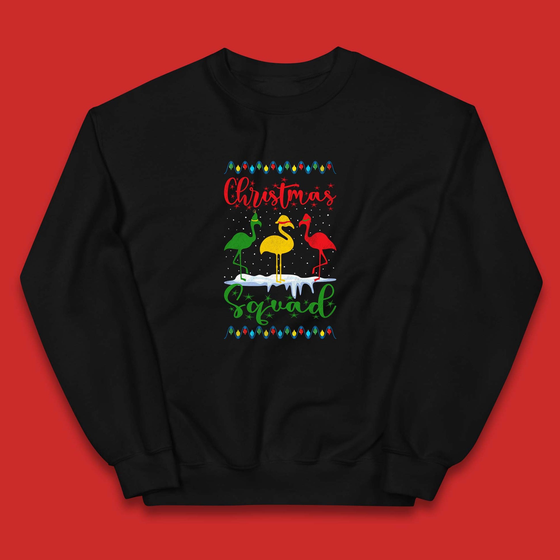 flamingos christmas jumper
