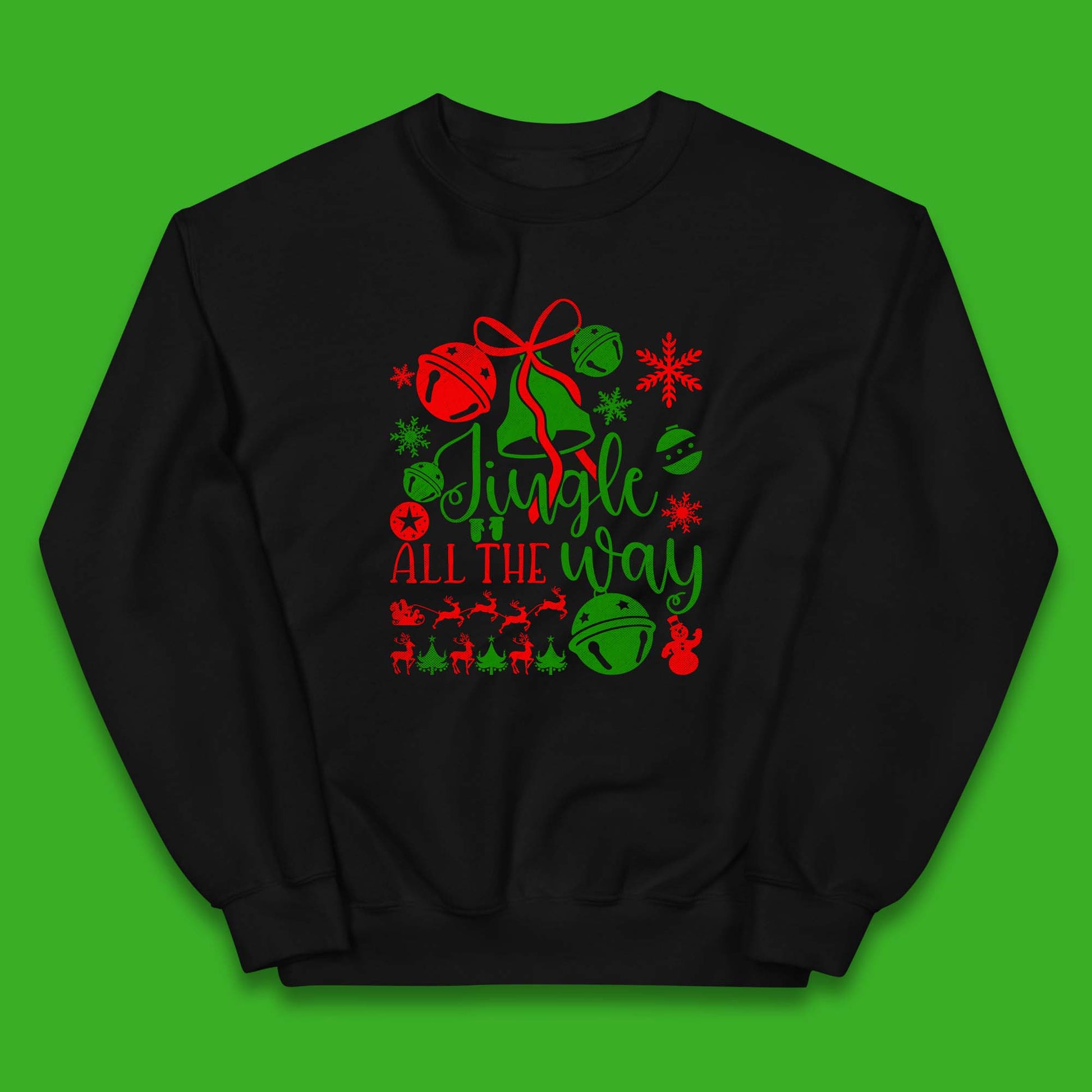 jingle all the way christmas jumper
