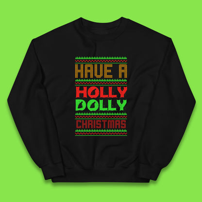 holly dolly christmas jumper