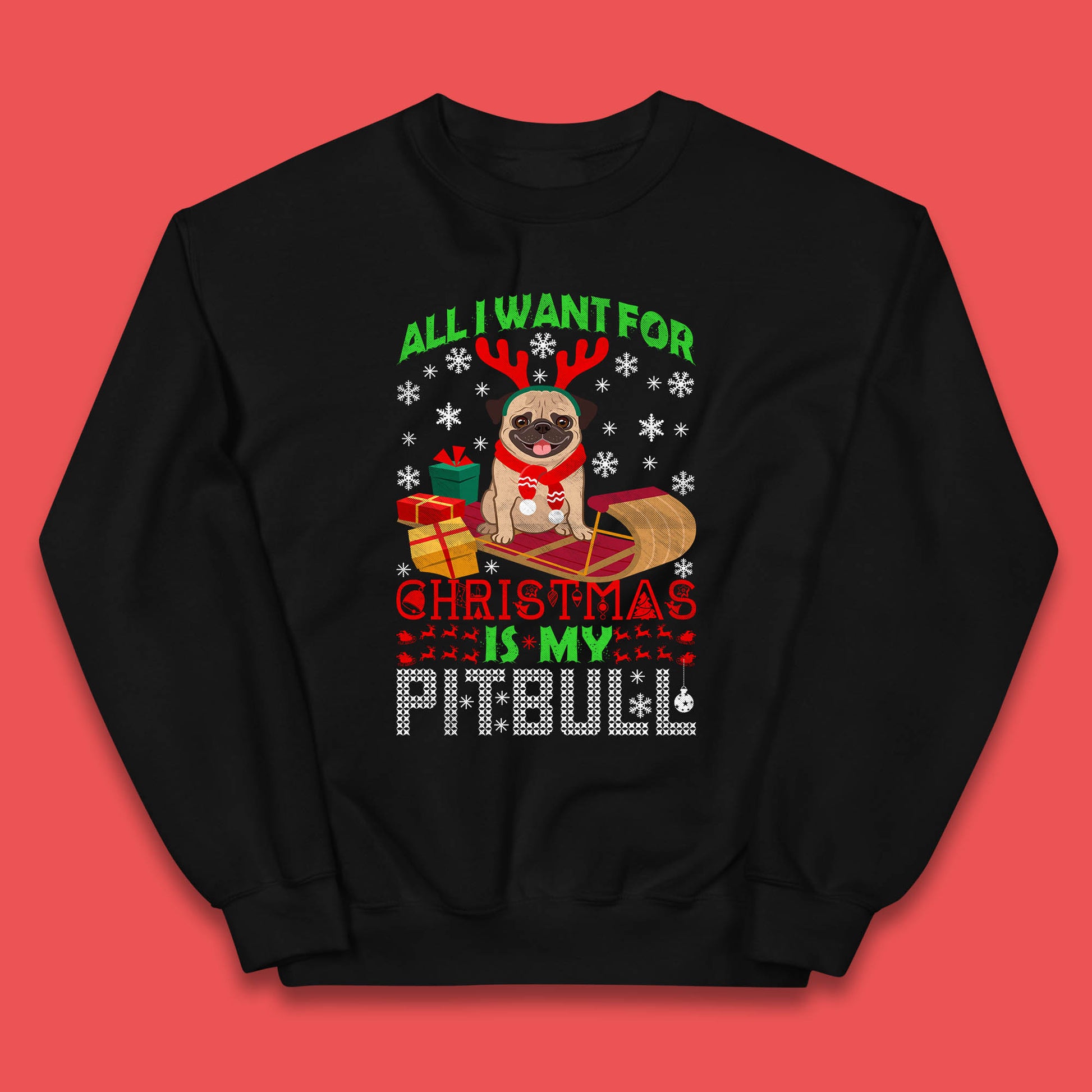 christmas pitbull jumper