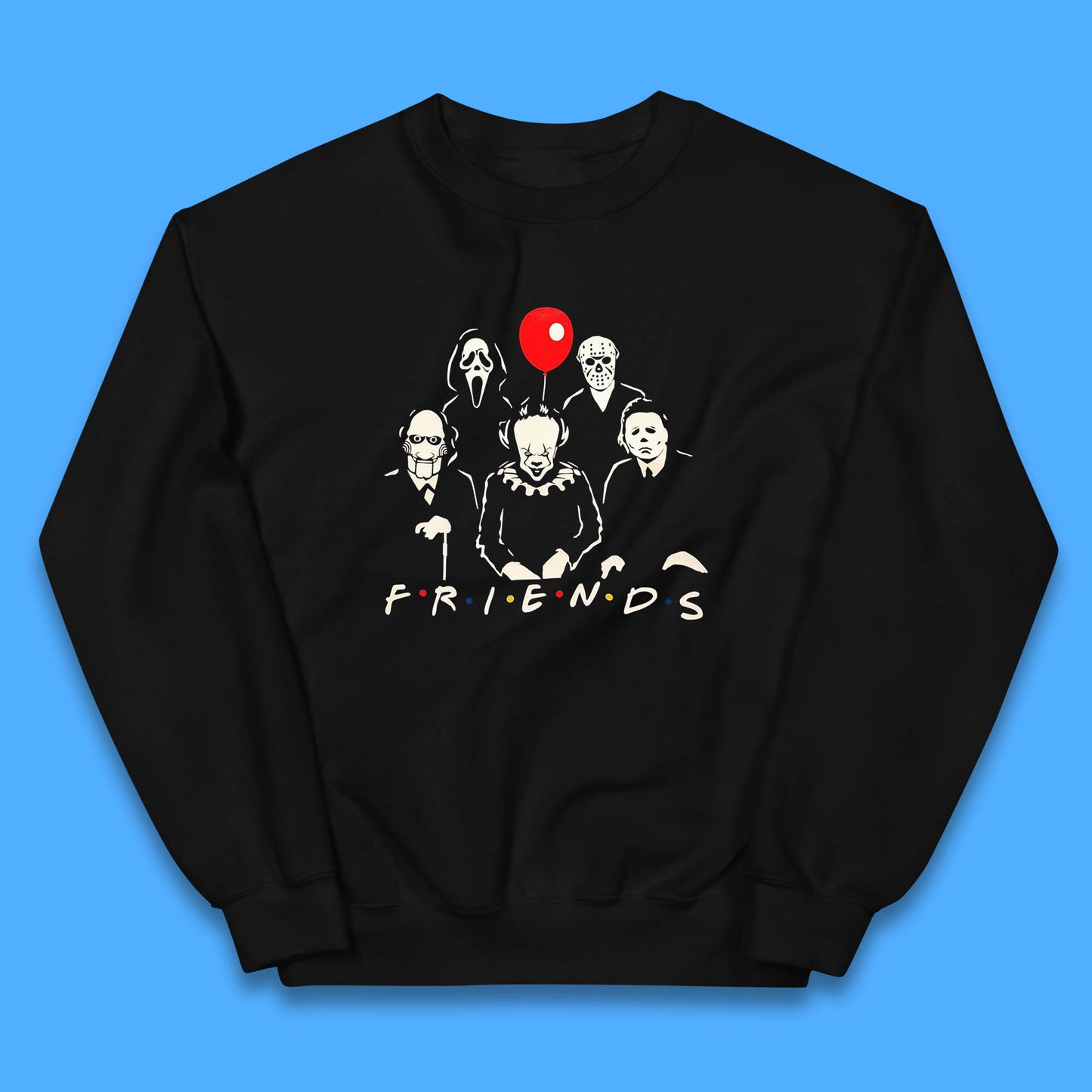 Halloween Friends Horror Movie Killers Characters Halloween Villians Kids Jumper