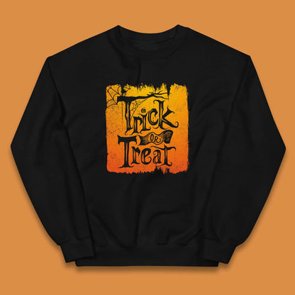Trick Or Treat Happy Halloween Spooky Season Halloween Vibes Kids Jumper