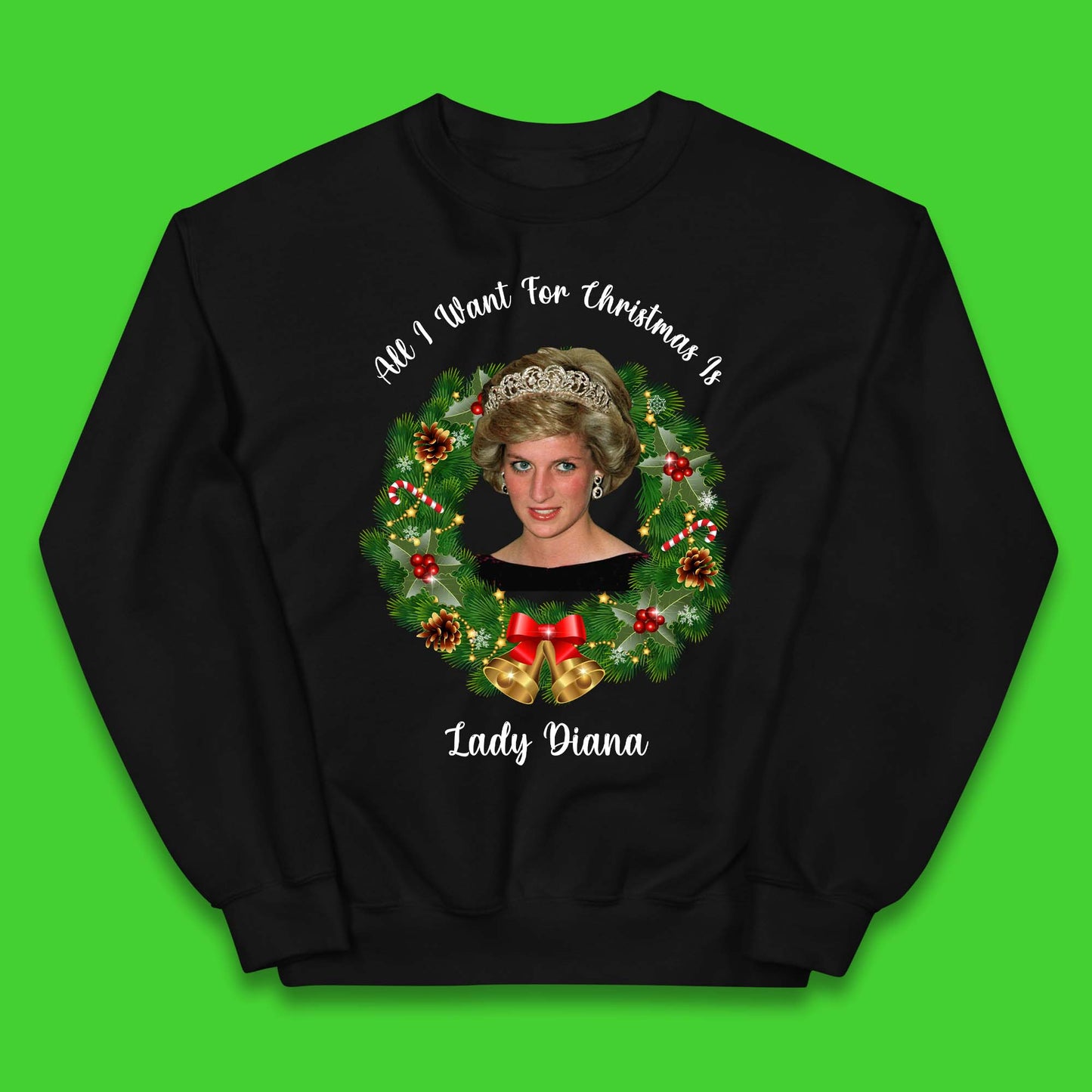 Lady Diana Christmas Kids Jumper
