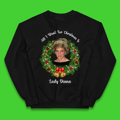 Lady Diana Christmas Kids Jumper