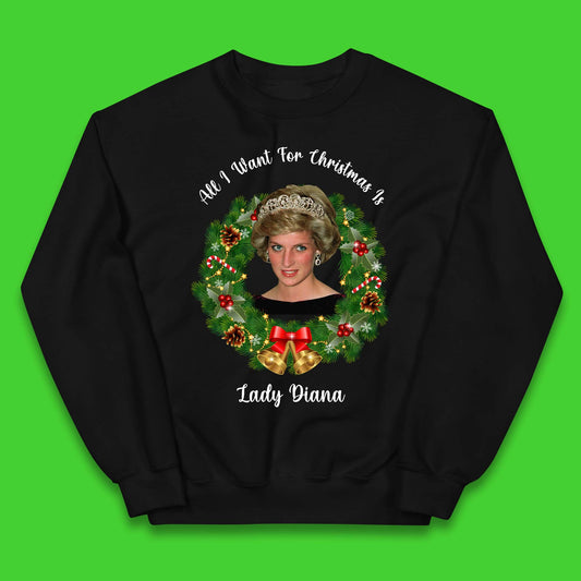 Lady Diana Christmas Kids Jumper