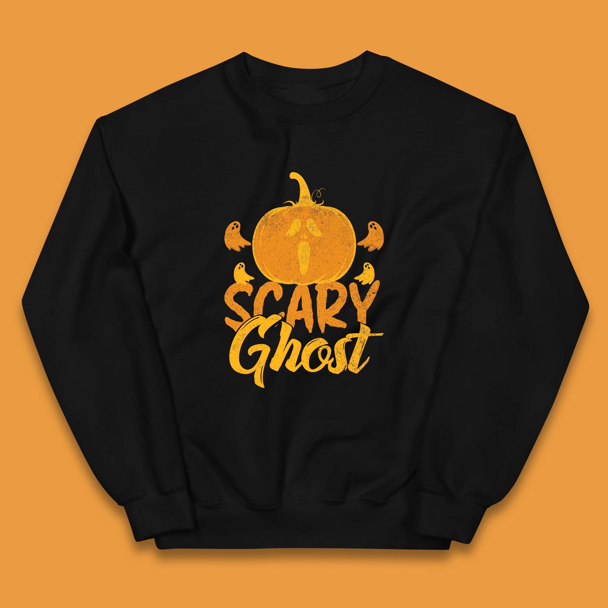 Scary Ghost Halloween Scream Ghost Face Horror Scary Pumpkin Ghostface Kids Jumper