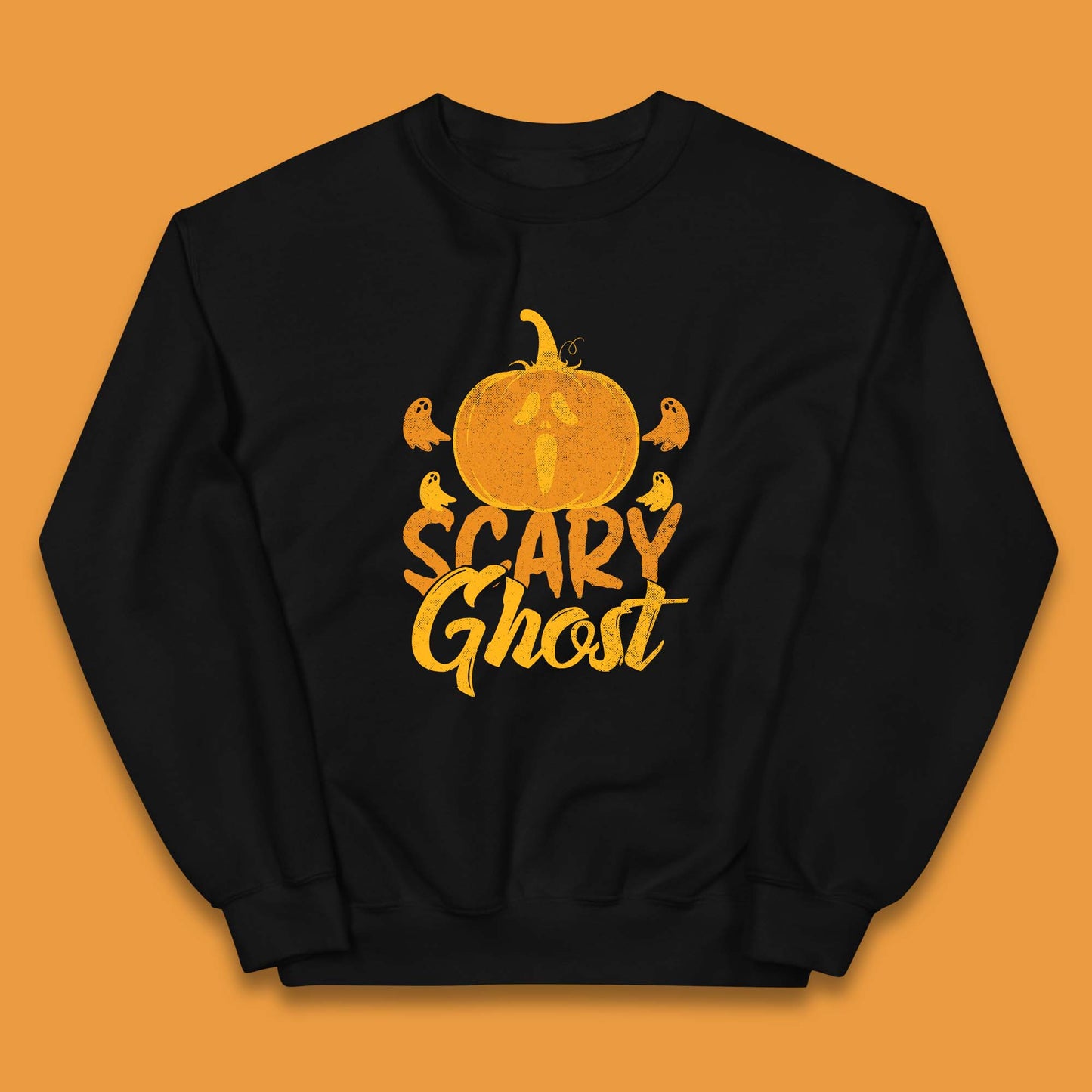 Scary Ghost Halloween Scream Ghost Face Horror Scary Pumpkin Ghostface Kids Jumper