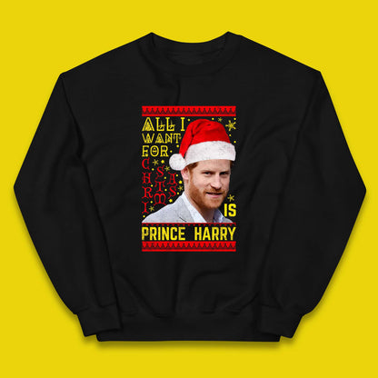 Prince Harry Christmas Kids Jumper