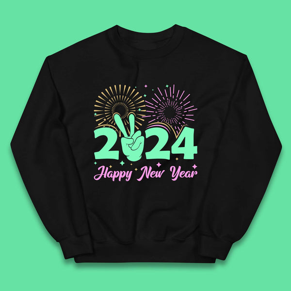 2024 2024 Happy New Year Celebrations Kids Jumper
