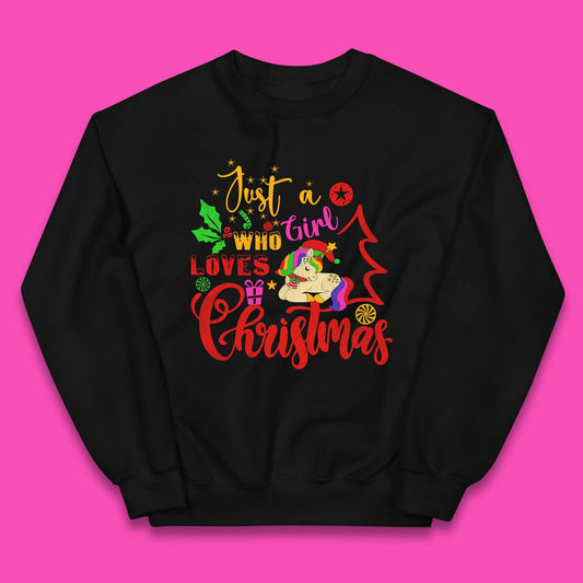 Unicorn Christmas Kids Jumper