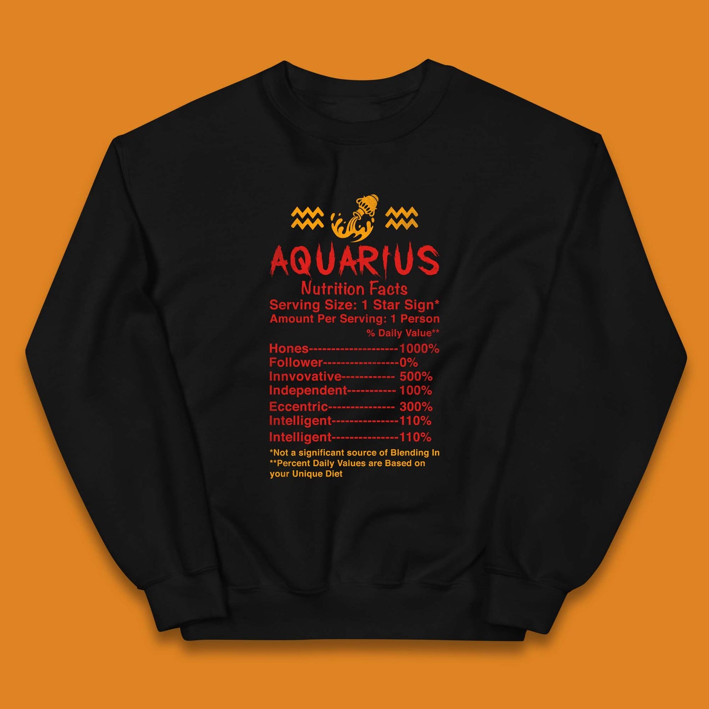 Aquarius Nutrition Facts Kids Jumper