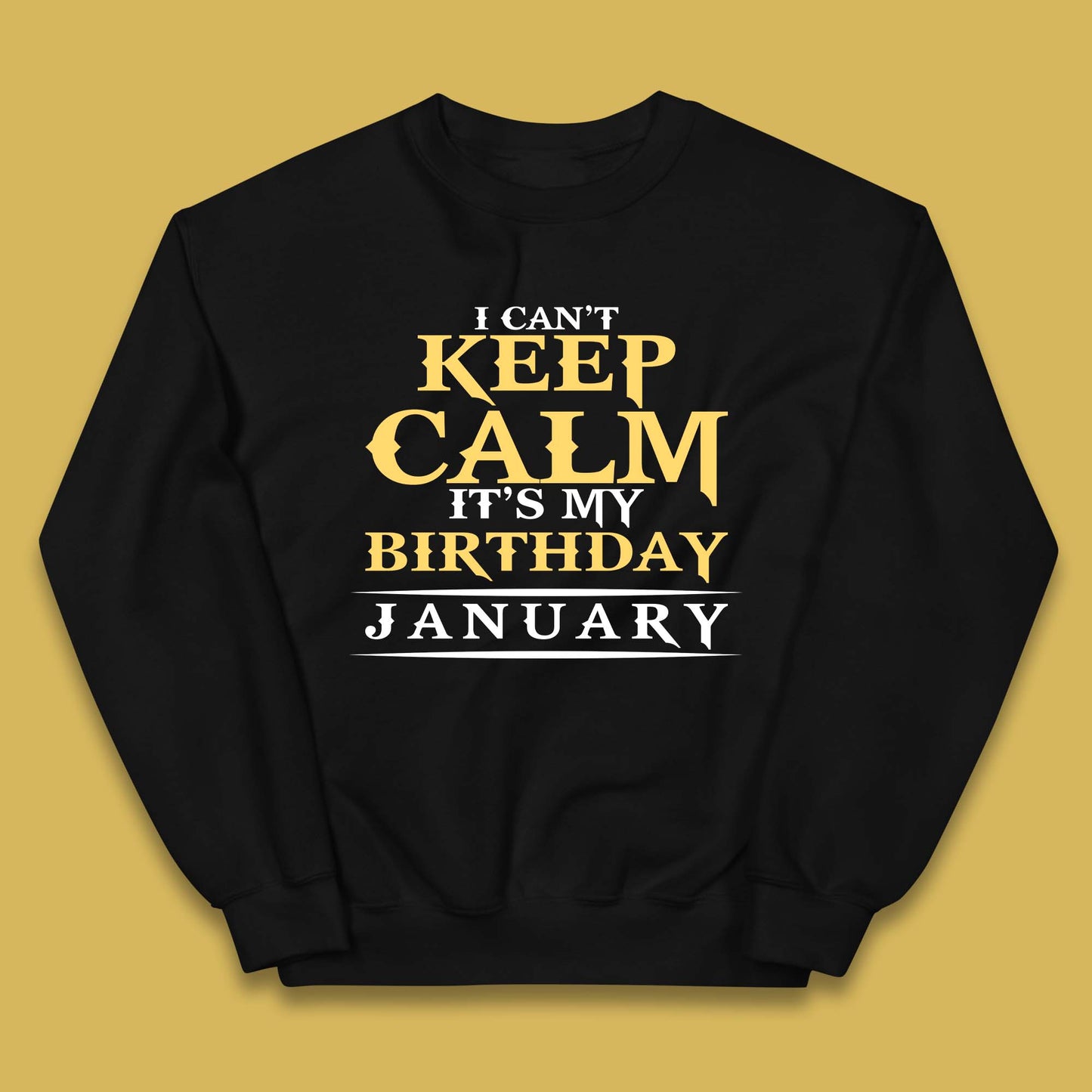 January Birth Party Kids Jumper