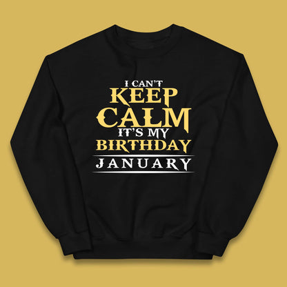 January Birth Party Kids Jumper