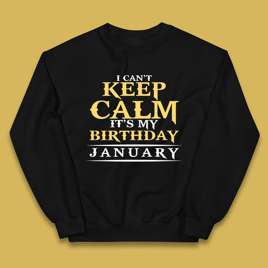January Birth Party Kids Jumper