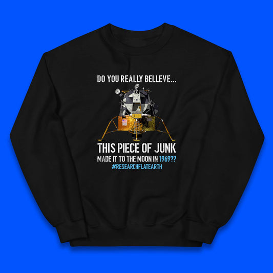 Research Flat Earth Kids Jumper