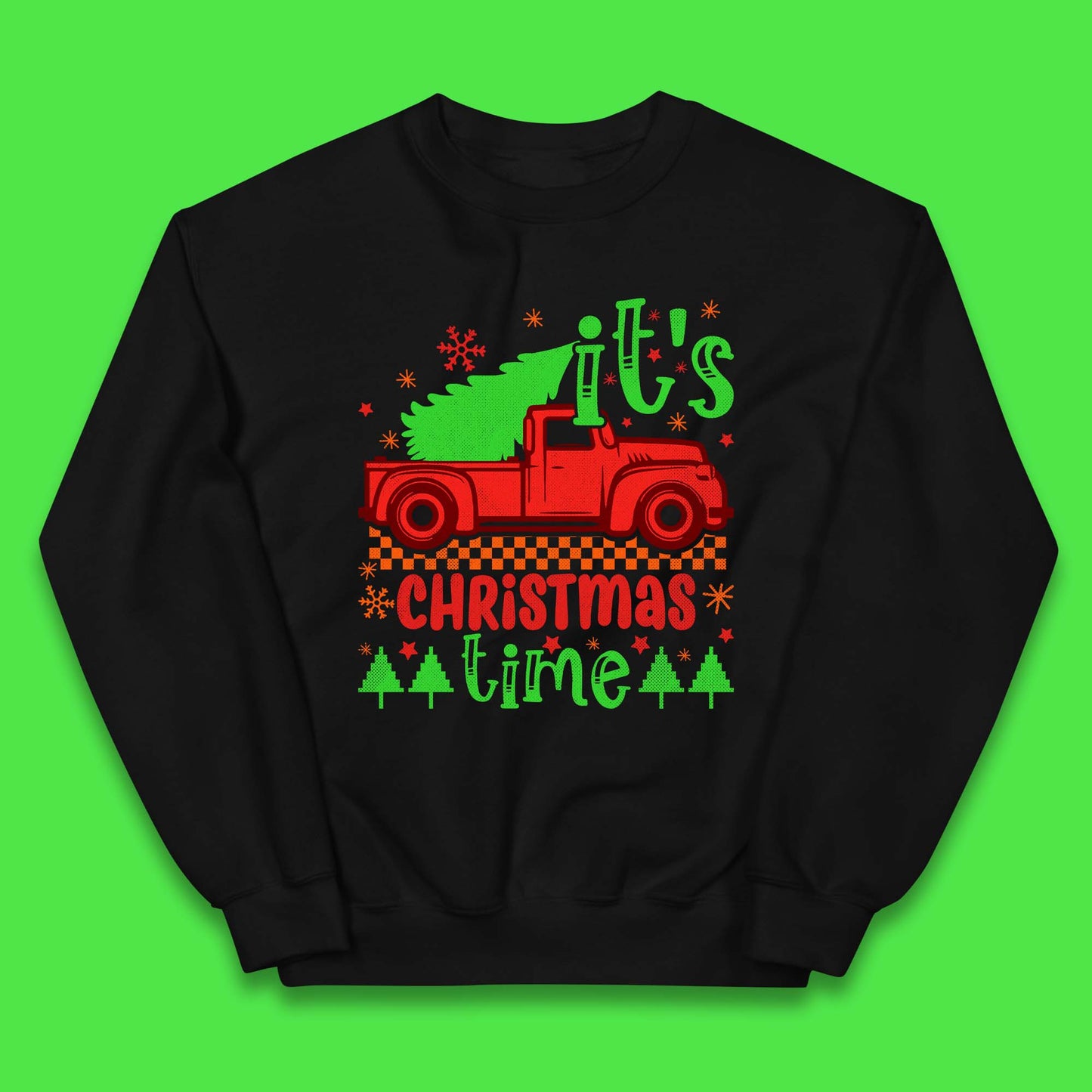 Christmas Truck Kids Jumper