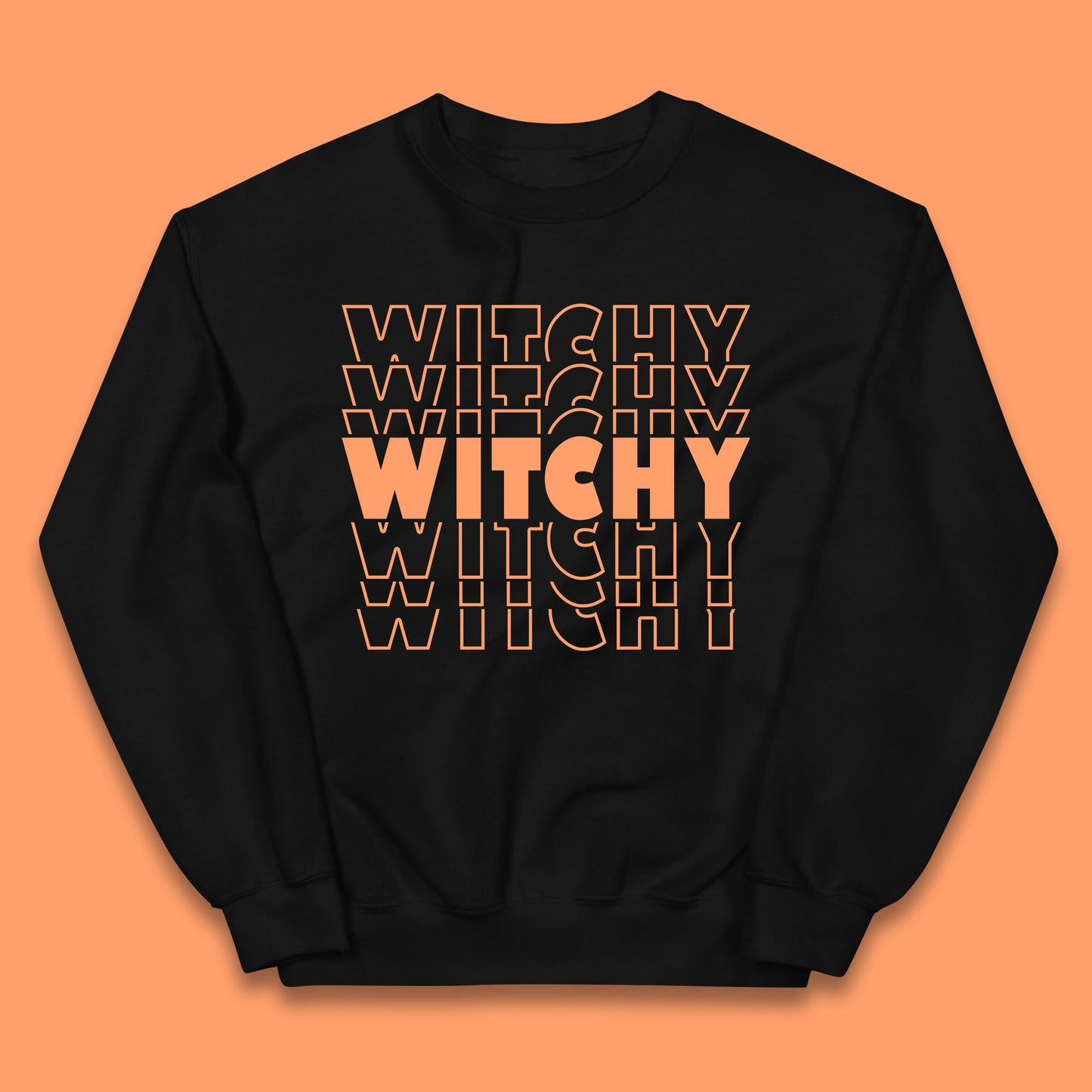 Witchy Halloween Witches Spooky Witch Vibes Witchy Aesthetic Halloween Party Kids Jumper
