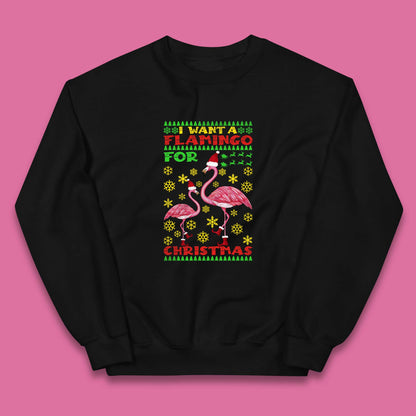 flamingo christmas jumper