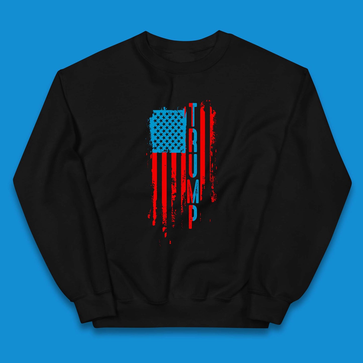 Trump's America USA Flag Patriotic Donald Trump Pro America Election 2024 Kids Jumper