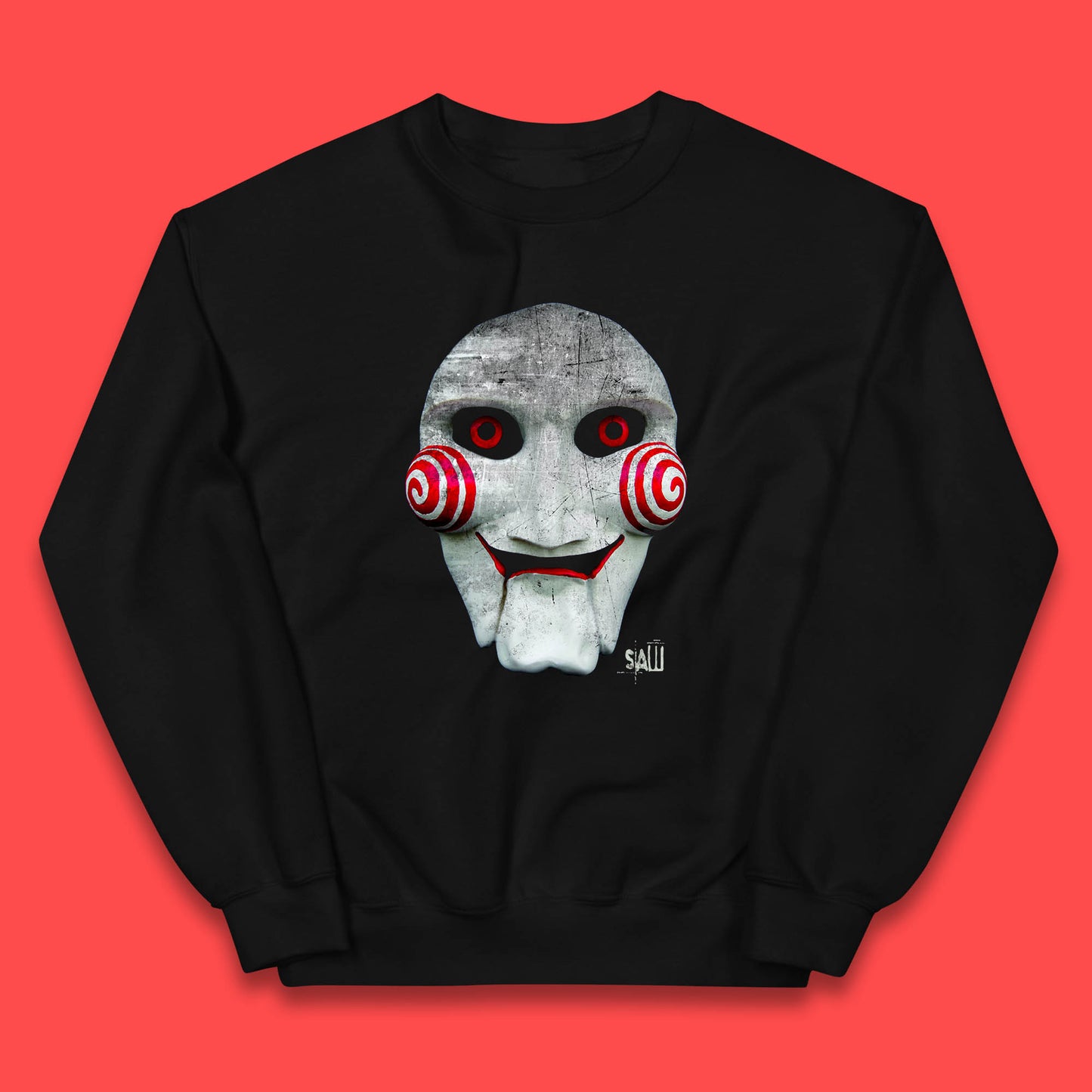 Vintage Saw Jigsaw Halloween Horror Movie Character Halloween Killer Kids Jumper