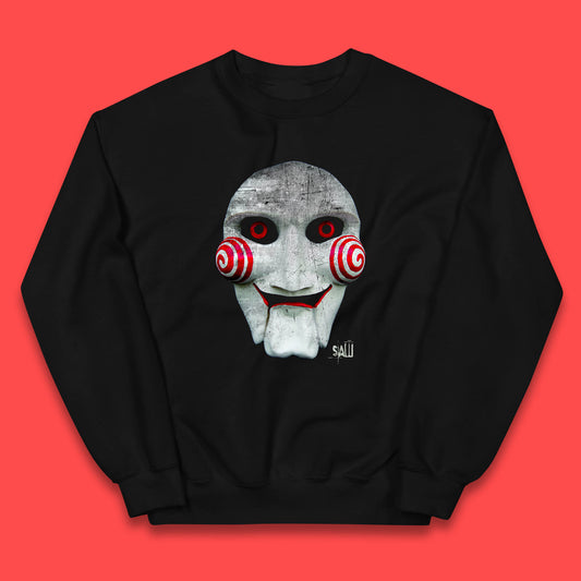 Vintage Saw Jigsaw Halloween Horror Movie Character Halloween Killer Kids Jumper