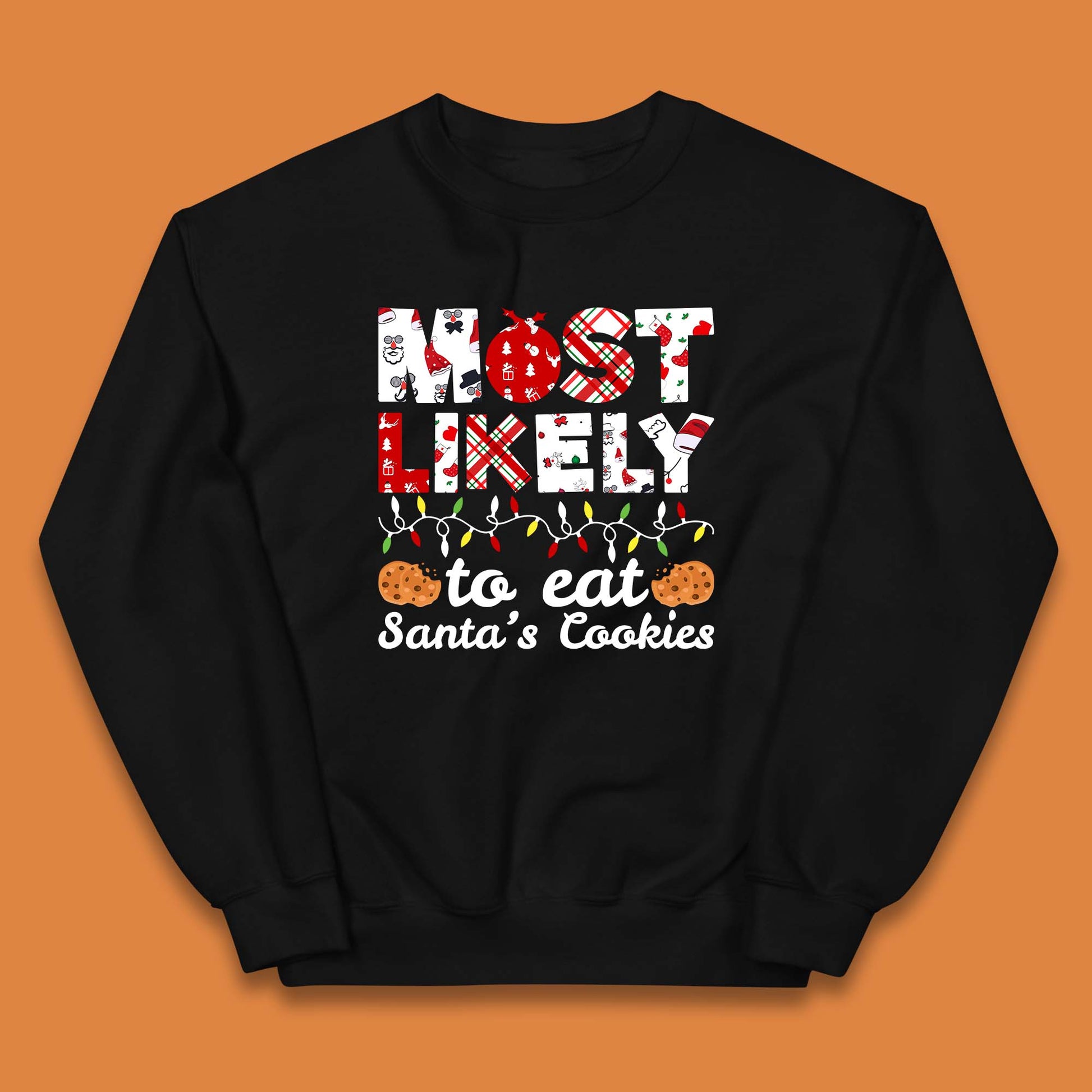 most likely to eat santa's cookies jumper