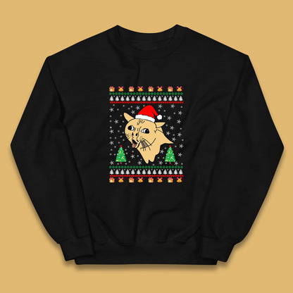 coughing cat christmas jumper