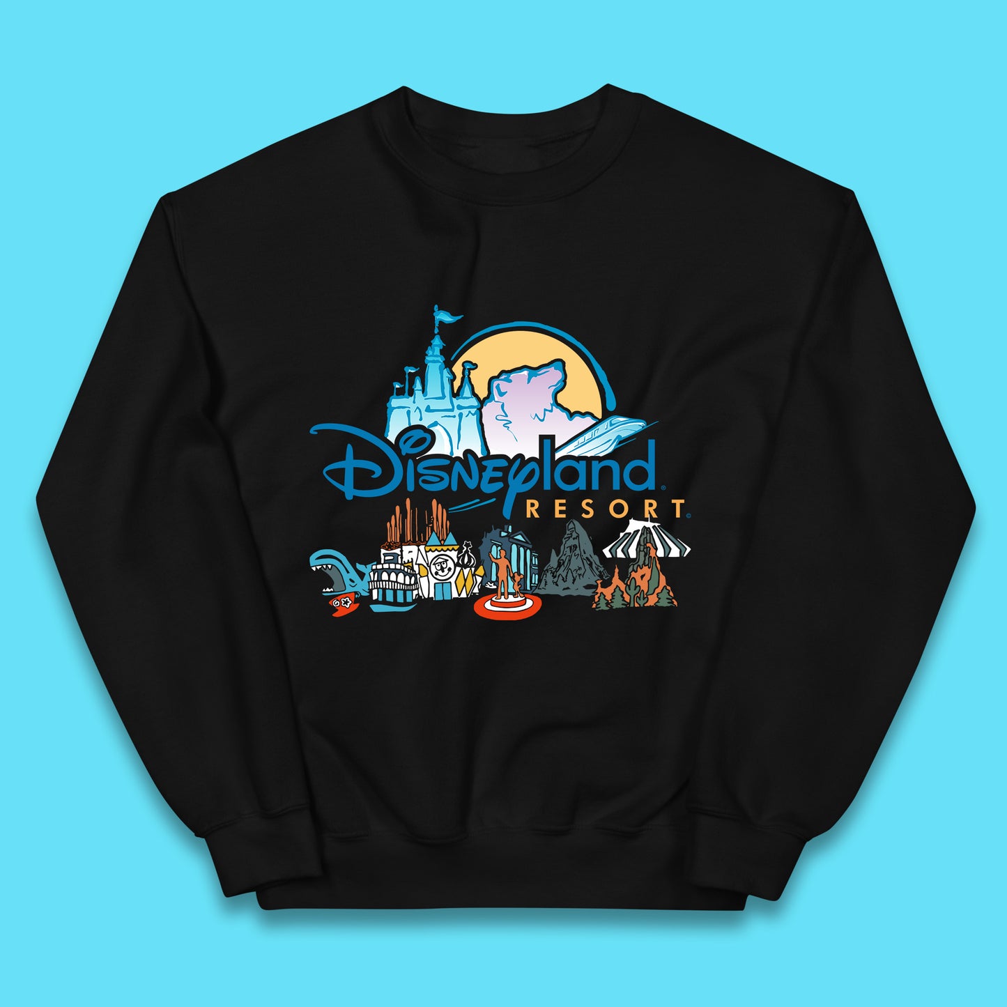 Retro Disneyland Resort Happiest Place on Earth Disneyland Parks Disney 100 Years Of Wonder Disneyland Family Trip Kids Jumper