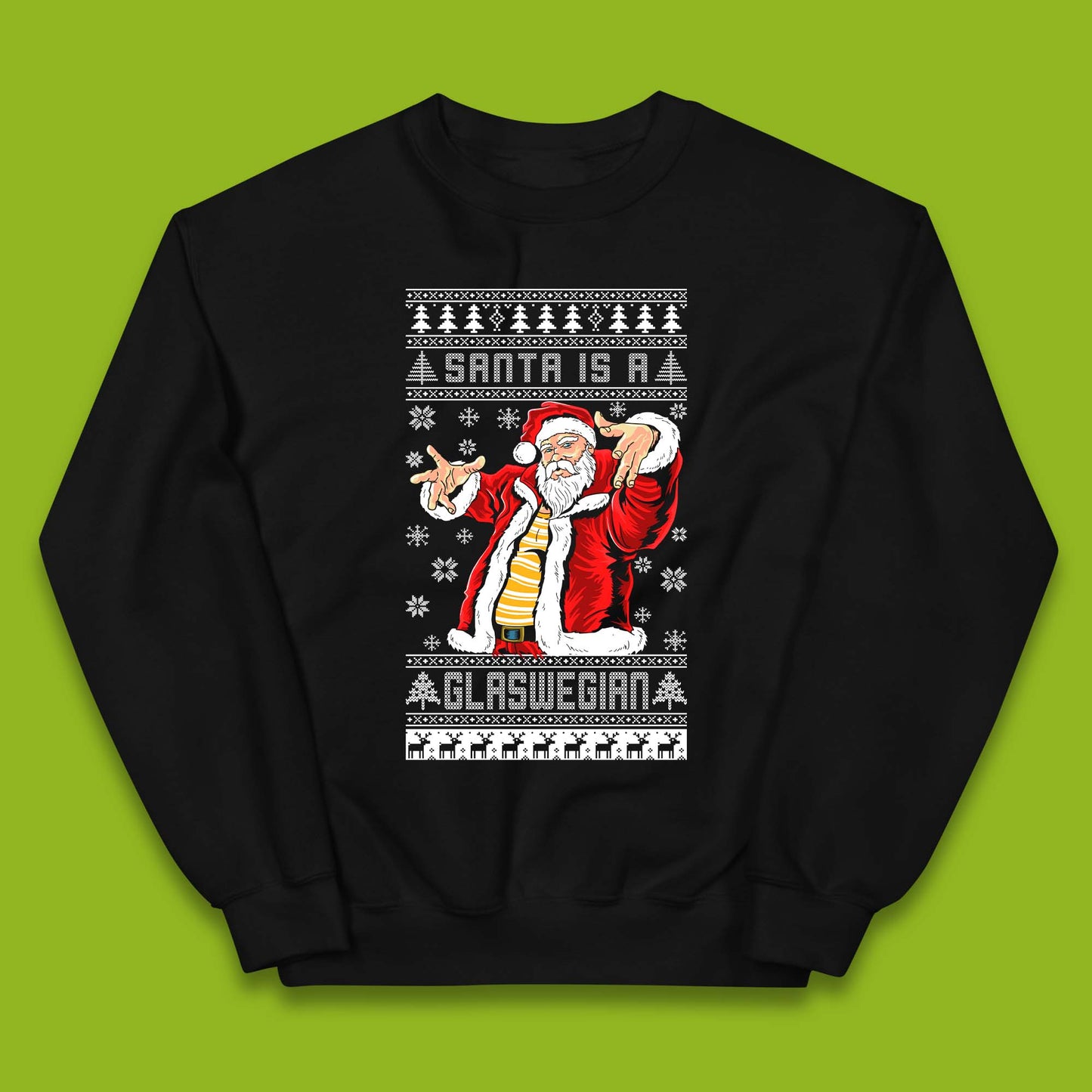 Santa Is A Glaswegian Christmas Kids Jumper