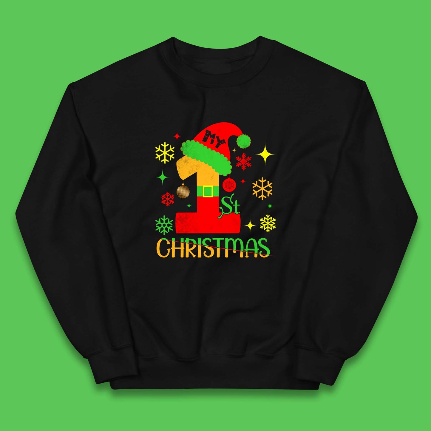 my 1st christmas santa claus costume jumper