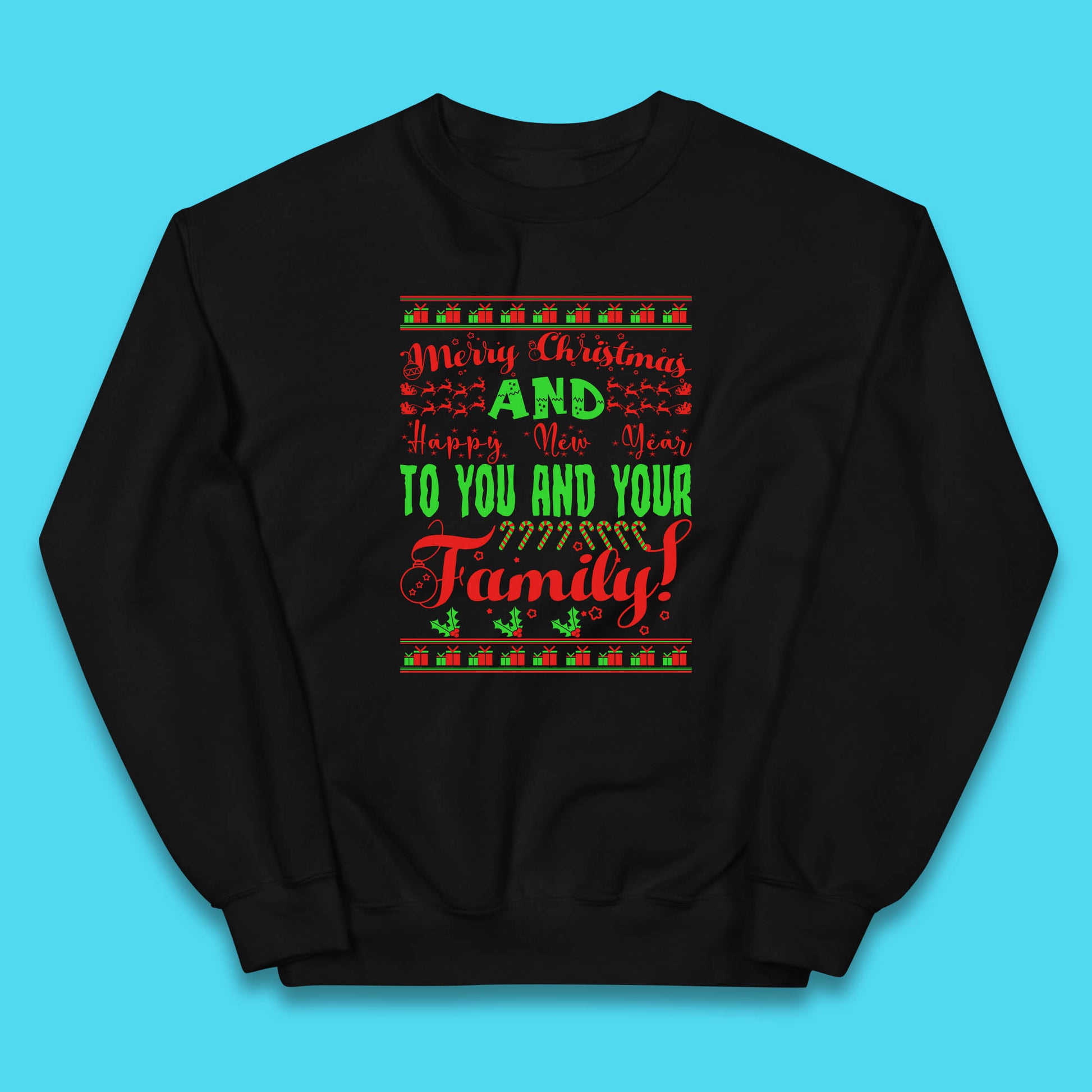 merry christmas family jumper