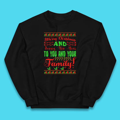 merry christmas family jumper