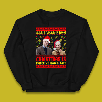 Prince William & Kate Christmas Kids Jumper