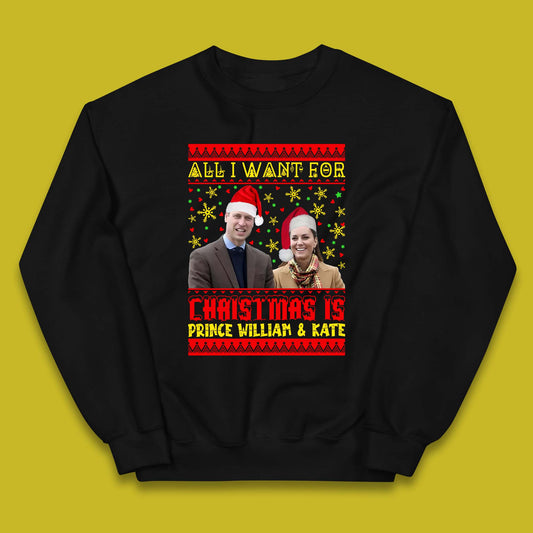 Prince William & Kate Christmas Kids Jumper