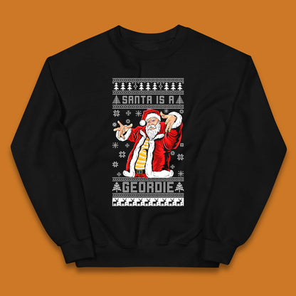 Santa Is A Gerodie Christmas Kids Jumper