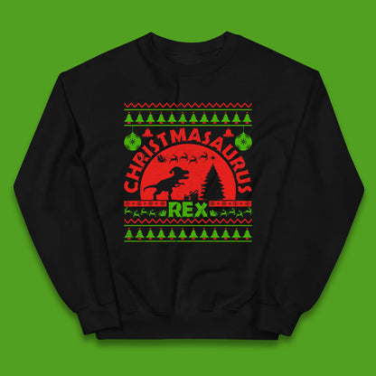 Christmasaurus Rex Kids Jumper
