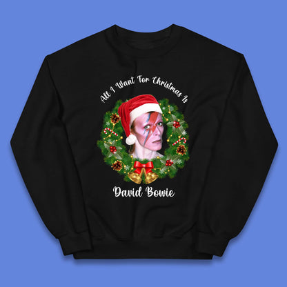 David Bowie Christmas Kids Jumper